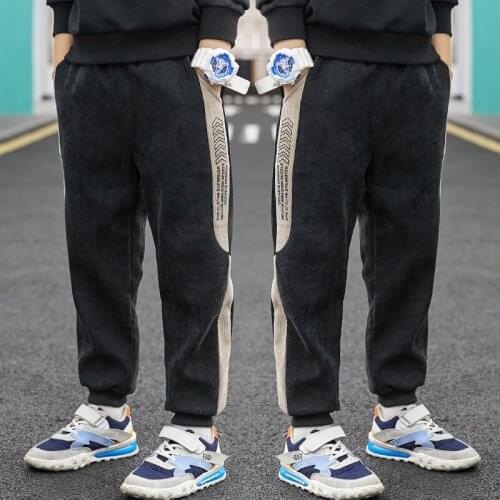 Corduroy Spring Autumn Casual Pants Boys Kids Trousers Children Clothing Teenagers School Cotton Home Gift Beach High Quality