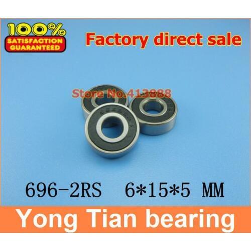 1pcs) SUS440C environmental corrosion resistant stainless steel bearings (Rubber seal cover) S696-2RS 6*15*5 mm