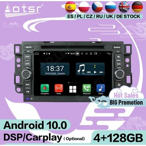 128G Carplay Multimedia Android 10 For Chevrolet Epica Aveo 2004 2005 2006 2007 2008 2009 2010 2011 GPS Radio Receiver Head Unit