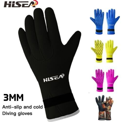 2021 3mm Neoprene Gloves Diving Wetsuit Gloves Flexible Thermal Snorkeling Scuba Diving Spearfishing Cycling Gloves Men Women