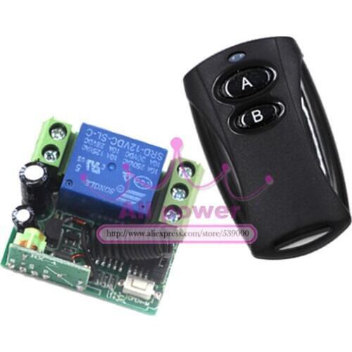 315Mhz12V 1CH 1Transmitter 1Receiver remote control light on off switch Momentary Toggle Latched with Relay indicator