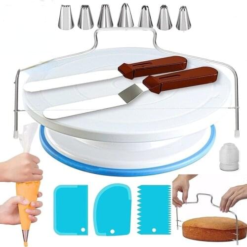 35 pcs/set Cake Decorating Cream Bag Icing Piping Tips Pastry Nozzles Converter Scraper Confectionery Dessert Baking Tools