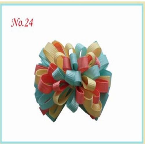 400 BLESSING Good Girl Boutique 3"Fireworks Hair Bows Clip 119 No