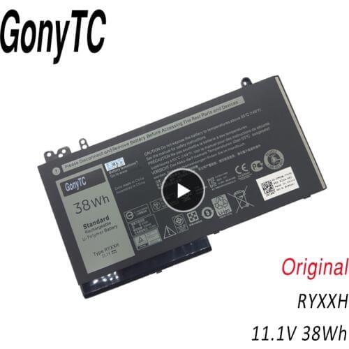 GONYTC New RYXXH Laptop Battery for Dell Latitude 12 5000 11 3150 3160 3550 E5250 E5450 E5550 Series 09P4D2 9P4D2 11.1V 38WH