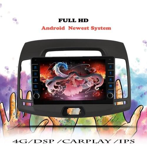 Android 10.0 Car Radio For Hyundai Elantra 4 HD 2006 2007 2008-2012 Multimedia Video Player Navigation GPS 2 din DVD Head Unit