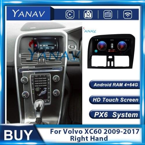 Android Car Radio Touch Screen Multimedia DVD Player Video For Volvo XC60 2009-2017 Right Hand Car Stereo Autoradio Tap Recorder
