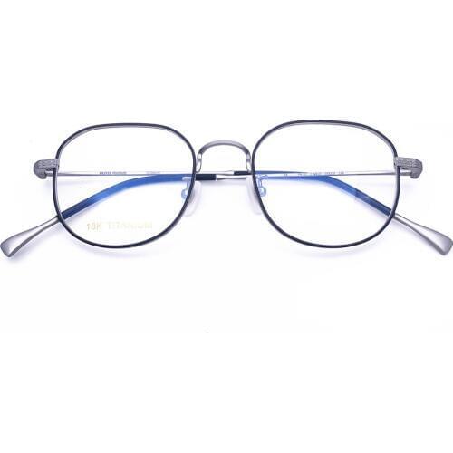 Belight Optical Brand Design 18K Titanium Square Retro Spectacle Frame Men Prescription Eyeglasses Optical Eyewear FN-22