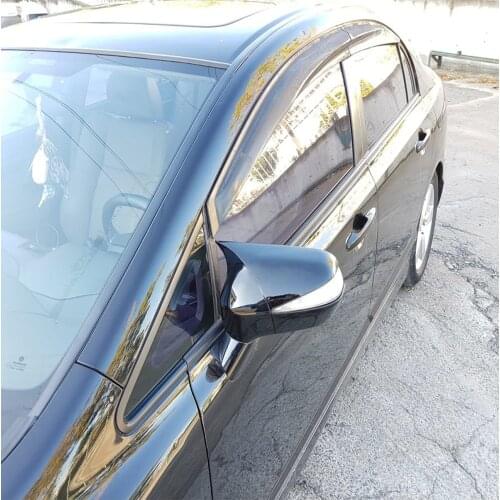 Compatible for Honda Civic FD6 Bat Mirror Cover 2006 2007 2008 2009 2010 2011 2012 Piano Black