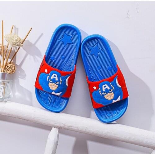Disney childrens cartoon summer non-slip soft-soled beach shoes home shoes boys and girls baby slippers