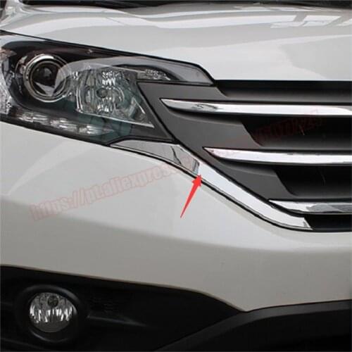 For Honda CRV CR-V 2012 2013 2014 Chrome Front Center Grille Strip Cover Trim