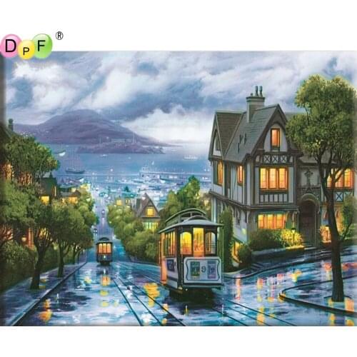 DPF 5D Round/Square full Diamond Painting Cross Stitch scenery Crafts Diamond Embroidery Mosaic Needlework kits Home Decor