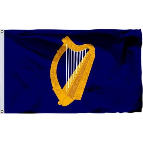 Ireland President Flag 150X90cm (3x5FT) 120g 100D Polyester Double Stitched High Quality Banner Ensign Free Shipping