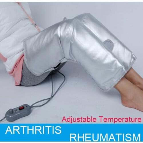 Far Infrared Magnetic Therapy Arthritis rheumatism treatment device 1 Pair Electric Heating Knee Pads AC220V US EU plug