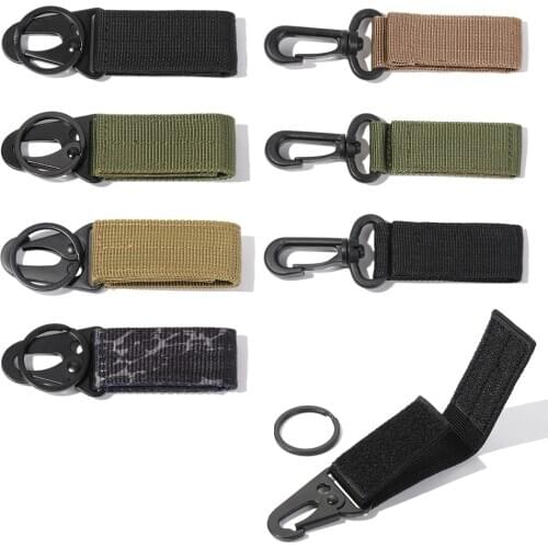 Carabiner Belt Buckle Hook Belt Clip Backpack Strap Clasp Webbing Quickdraw Carabiner Water Bottle Hanger FishingKeyChain Hook