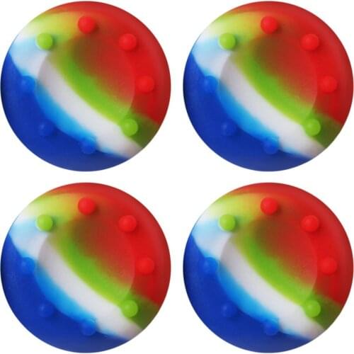 4PCS Thumb Stick Grips Caps For PS4 Pro Slim Silicone Analog Thumbstick Grips Cover For Xbox PS3 PS4 Accessories