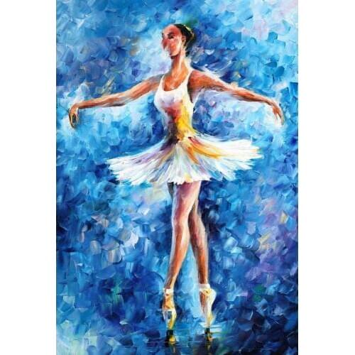 Beautiful Woman dancing paintings bravo palette knife portrait art on canvas modern pictures for bedroom