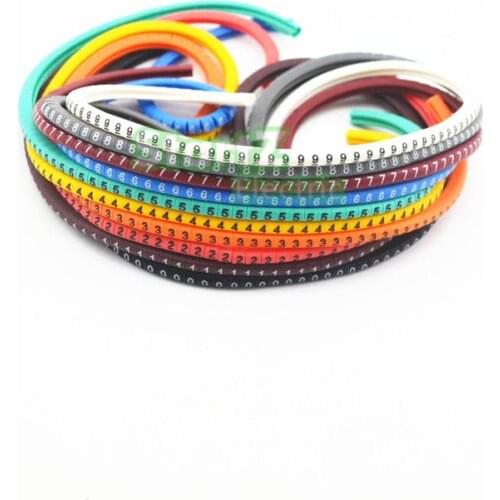 Color number tube EC-3 6mm Cable Wire Markers Letter 0 to 9 X 500 (Each 50pcs )