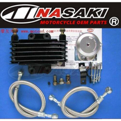 For SUZUKI GN250 250cc Motorcycle Oil Cooler Engine Oil Radiator Cooling System Full Set Free Shipping