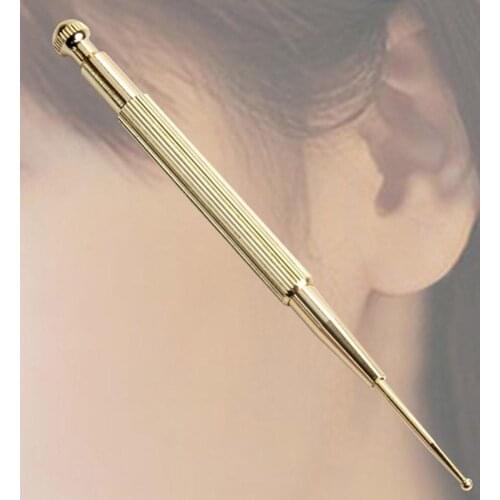 Health Care Ear Probe Pen Steel Probe Brass Ear Probe Acupuncture Points Care In-ear Cleaning Needle Detection