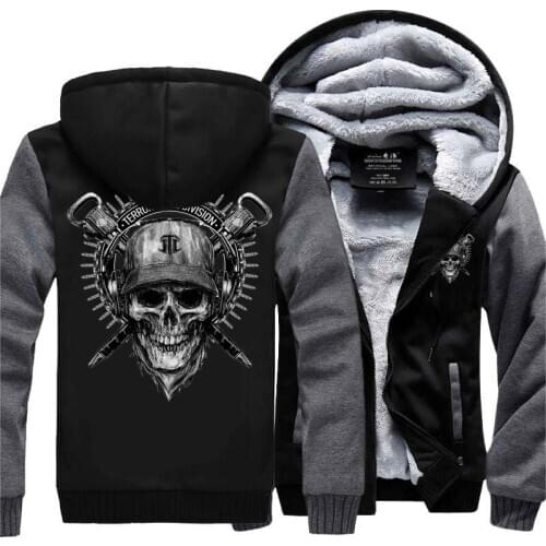 Men zipper Hooded Sweatshirt Fleece Hoodies Winter thick Coat fashion logo print Customized multicolor Casual dropshipping