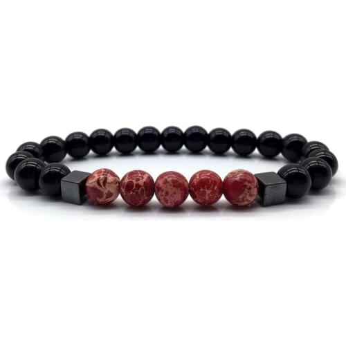 Classic Bead Men Bracelet 2020 Fashion New Bead Bracelet Men Simple Beaded Charm Stone Bracelet For Men Jewelry Gift