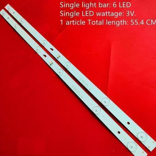 New 2 PCS 6LED LED backlight strip for 32HP100 TH32D500C L32S64TE5W JL.D32061330-004AS-M 057GS 4C-LB320T-GY6 JF3 JF4 W32H W32S