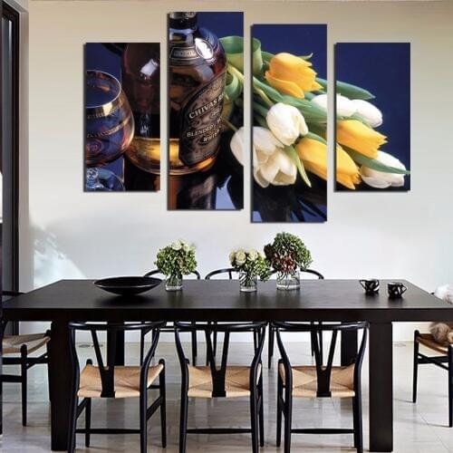New Modern Flower Pictures Painting Cuadros Wall Art Home Decor Canvas Picture Abstract For Living Room Prints No Frame
