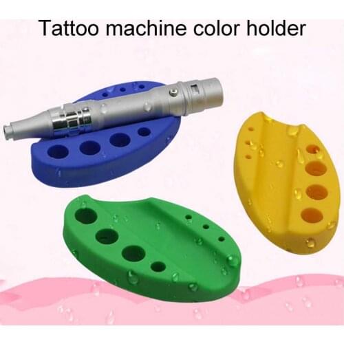 New Oval Silicone Tattoo Tool Pen Holder Stand for Micro-blading Pigment Ink Cup Machine Permanent Makeup Tattoo Accessories