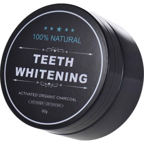 Teeth Whitening Powder Oral Activated Charcoal Teeth Stain Remover Powder Toothpaste Whitener Black