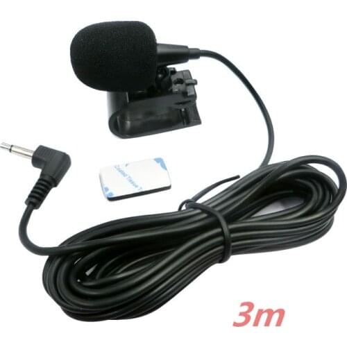 3m Long Professionals Car Audio Microphone 3.5mm Clip Jack Plug Mic Stereo Mini Wired External Microphone For Auto DVD Radio