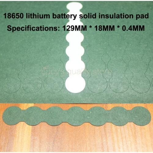 100pcs/lot Battery Accessories 18650 Cathode Solid Insulation Pads 7s Youth Indigo Shell Mattress Meson Diy Fittings