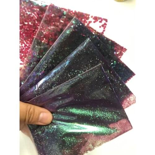 5 Kinds Size Purple Pink Iridescent Chameleon Loose Glitter Dust for Body Eyeshadow,Nail Art,UV Resin,Craft,Soap,Candle