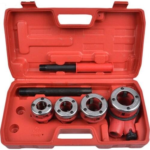 Manual Threading machine water pipe Hinge Twisted plate Dies Threading Kit 1/2 3/4" 1" 1-1/4"
