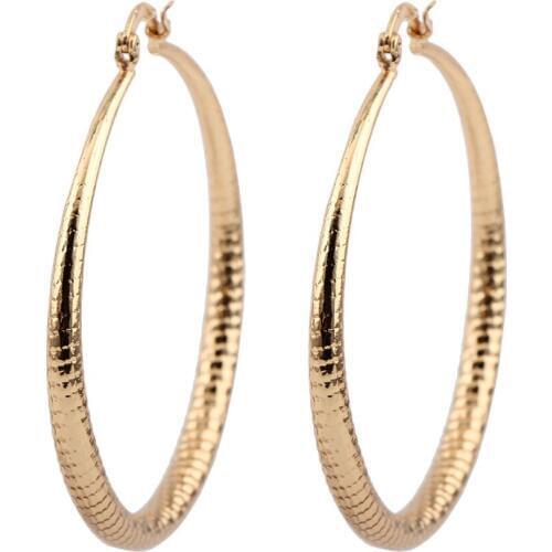 BEADSLAND Cooper Earrings 5CM Diameter Fashion Jewelry Women Gift