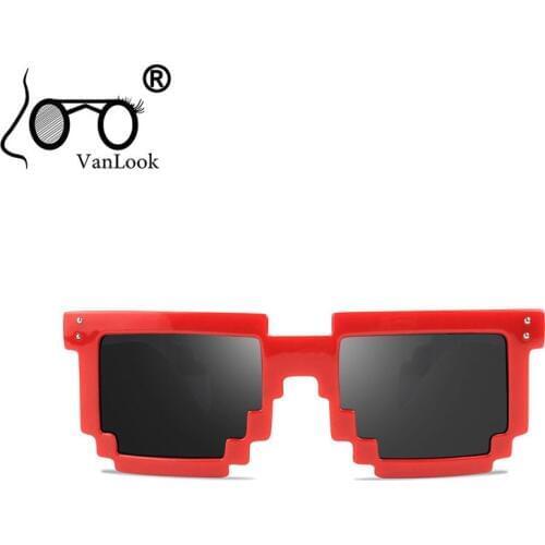 Sunglasses Pixel Points for Women Mens Fashion Glasses Glossy Black Matt Black Tea Red Pink Green Tortoise