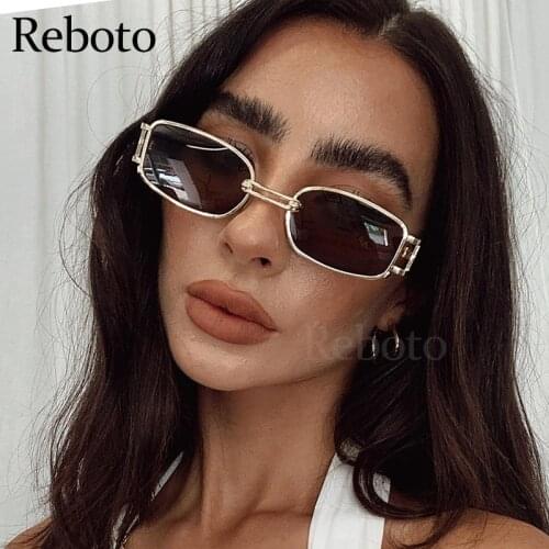 Brand Rectangle Small Women Sunglasses Vintage Square Punk Sun Glasses Men Shades Luxury trend travel Glasses Eyewear Unisex