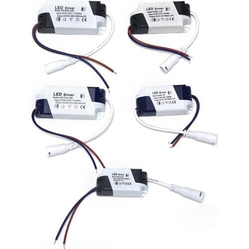 LED Light Transformer Power Supply Adapter For Led Lamp/bulb 1-3W 4-7W 8-12W 13-18W 18-24W Safe Plastic Shell LED Driver