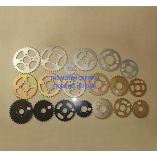 Sprockets 420/428/520/530 chain 28/31/32/35/37/40/43/45/48t tooth 37/41/48/58/76mm for go kart bike motorcycle parts