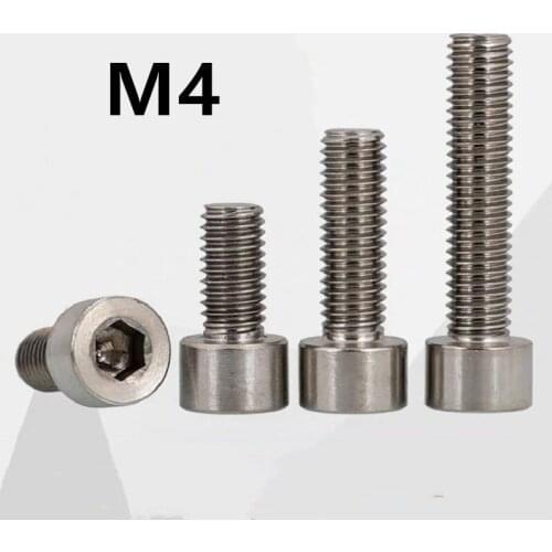 20PCS M4x6/8/10/12/70mm GB70.1 Titanium Bolt DIN912 Column Head Hexagon Socket Grey Color Ti Bolts Titanium Screws Ti Fasteners