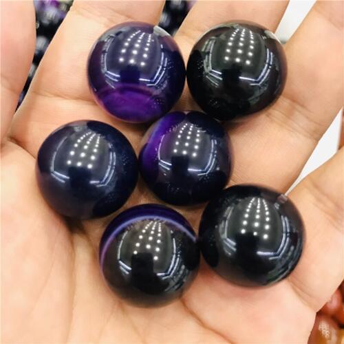 6pc natural crystal agate ball healing ball mineral stone technology home decoration accessories fish tank decoration