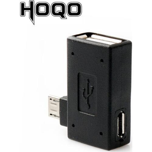 90 Degree Micro USB OTG Adapter for Fire Stick TV Snes mini Classic Nes Mini with Power Supply Left Right Angled