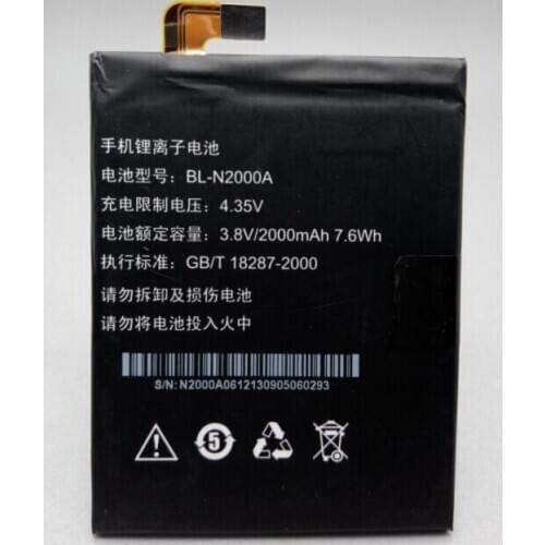 ALLCCX battery BL-N2000A for Gionee E6 E6T FOR IQ453 Quad FOR BLU L240A L240i