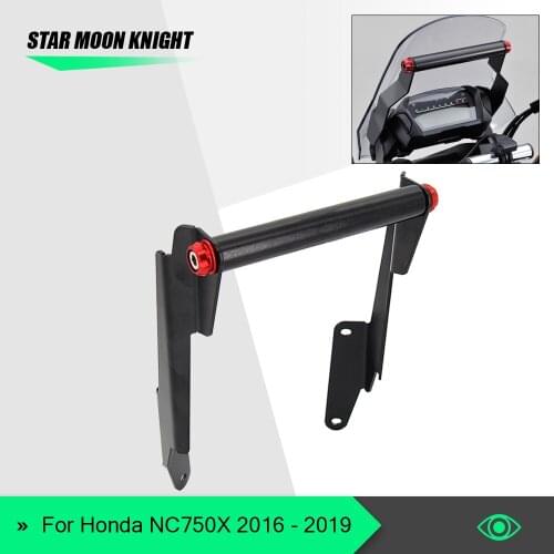 Aluminum Upper Fairing Stay Bracket GPS Mounting Bracket Holder Center Stand for Honda NC750X 2016 - 2019 Motorcycles 2017 2018