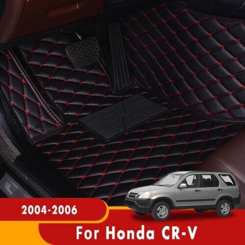 For Honda CR-V CRV CR V 2004 2005 2006 Car Floor Mats Auto Carpets Foot Pads Rugs Interiors Accessories Waterproof Styling