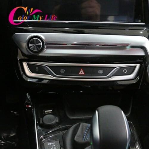 Car Central Control Sequins Central Door Lock Panel Warming Light Knob Cover Sticker Fit for Peugeot 308 408 308s Accessories