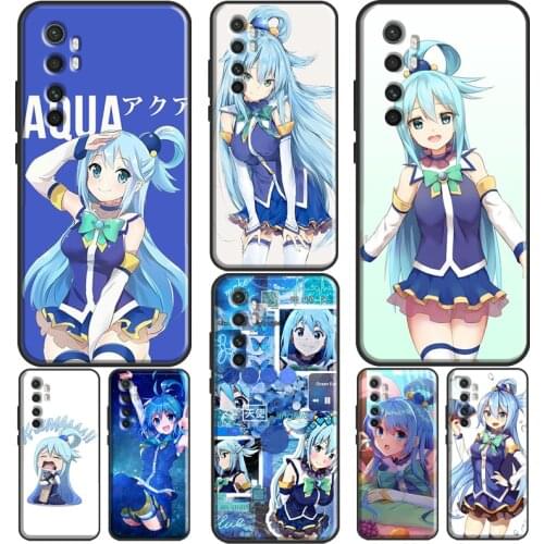 Aqua Konosuba Case For POCO M3 Pro F2 F3 X3 Pro Funda For Xiaomi Mi 11 Lite Ultra Mi 9T 10T Pro Note10