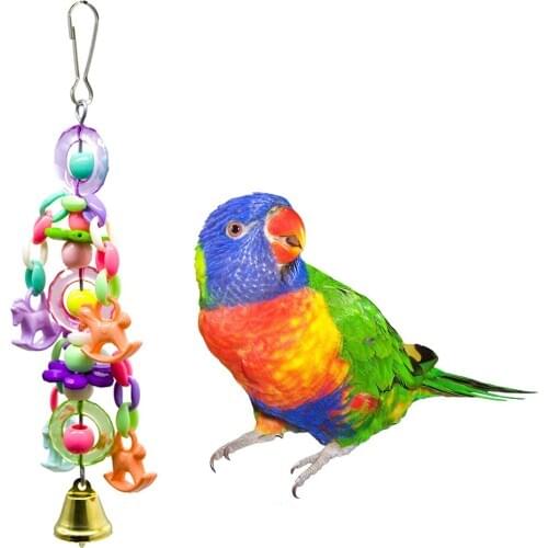 Bird Swing Toys with Ball Pet Parrot Cage Hammock Hanging Toy Perch for Budgie Conures Parakeet Finches Cockatiels