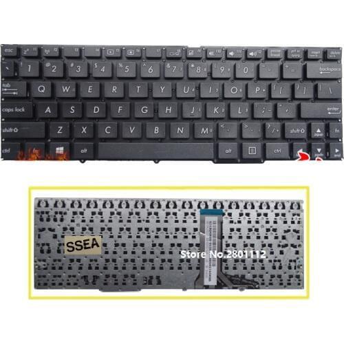 SSEA New laptop US Keyboard for ASUS Transformer Book T100 T100A T100C T100T T100TA T100CHI T100TAF black no frame