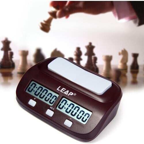 LEAP Digital Professional Chess Clock Count Up Down Timer Sports Electronic Chess Clock I-GO Competition Board Game Chess Watch