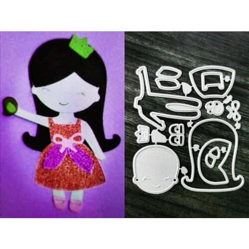 Beautiful little girls and clothes Metal Cutting Dies for DIY Scrapbooking Album Paper Cards Decorative Crafts Embossing Die Cut